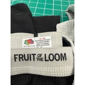 Fruit of the Loom Mens Thermal Underwear Pants Set of 2 XL Black Gray NWOT 2Pack